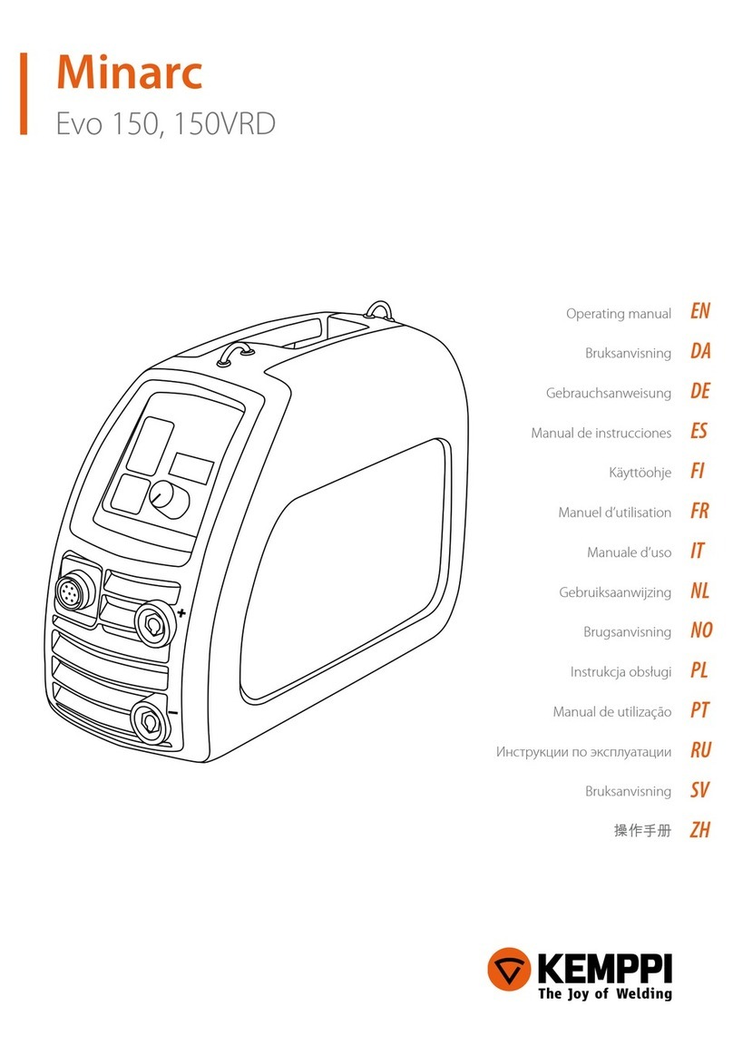 Kemppi Evo 150, 150VRD operating manual