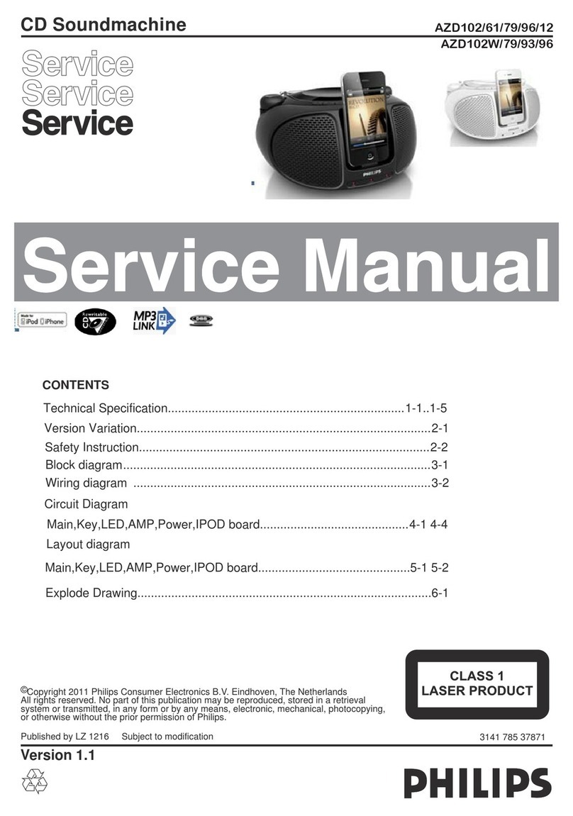 Philips AZD102/61/79/96/12 Service manual