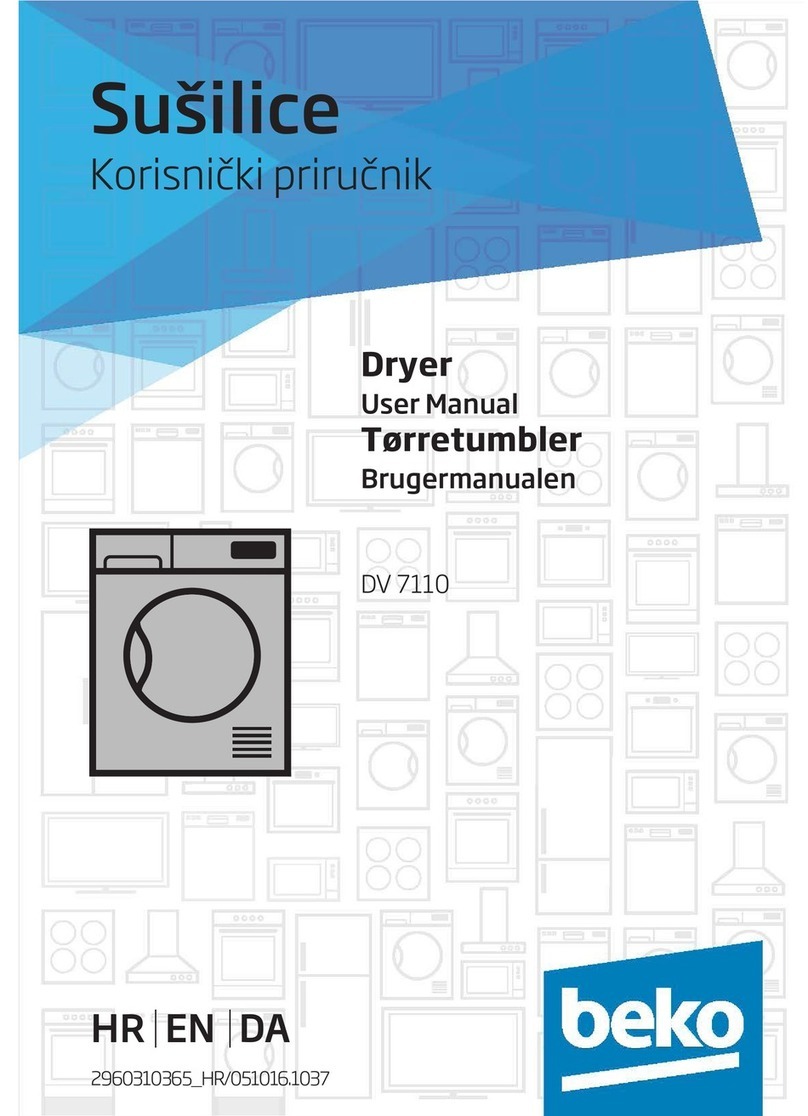 Beko DV 7110 user manual