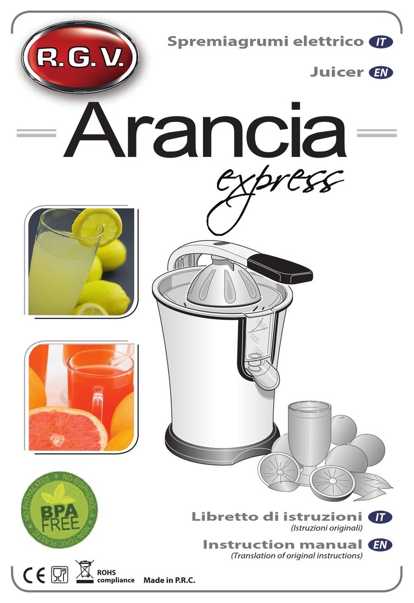 R.G.V. ARANCIA EXPRESS instruction manual