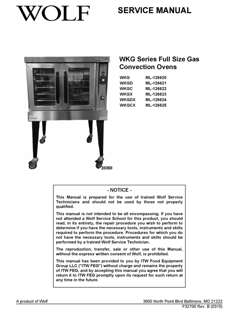 Wolf WKG SERIES Service manual