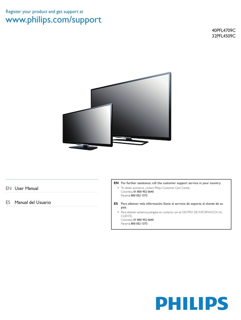 Philips 40PFL4709C User manual