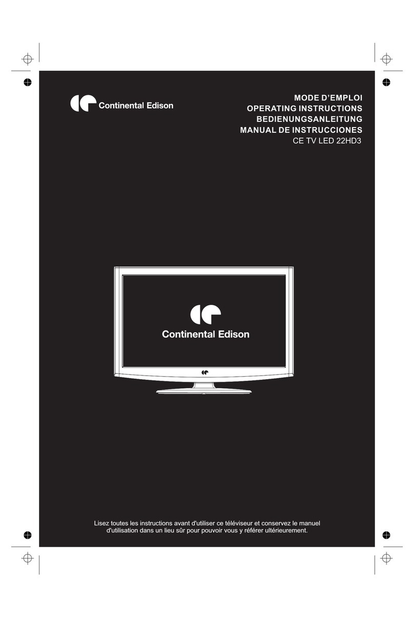 CONTINENTAL EDISON 22HD3 User manual CONTINENTAL EDISON 22HD3 User manual