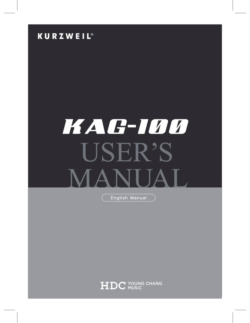 Kurzweil KAG-100 User manual