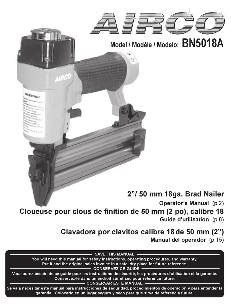 Airco BN5018A Operator's manual