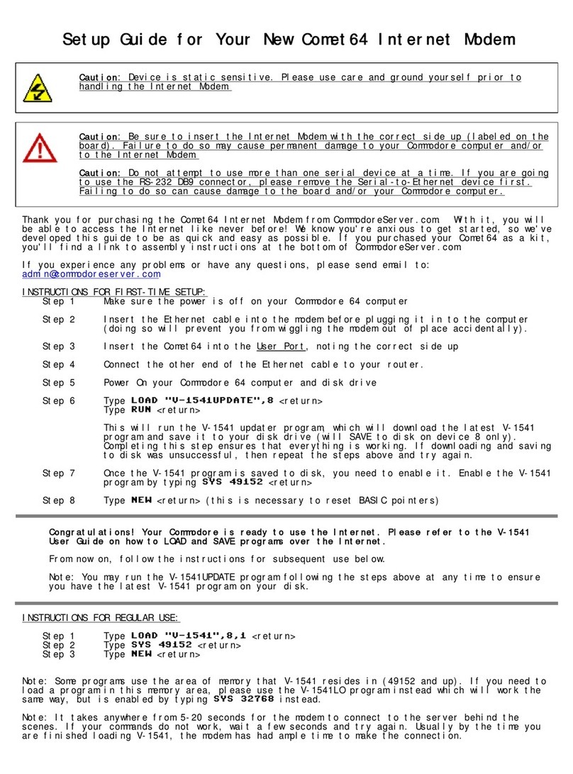 Comet64 V-1541 Setup guide