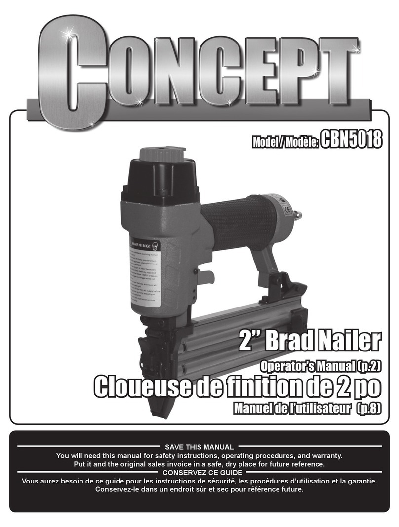Concept2 CBN5018 Operator's manual