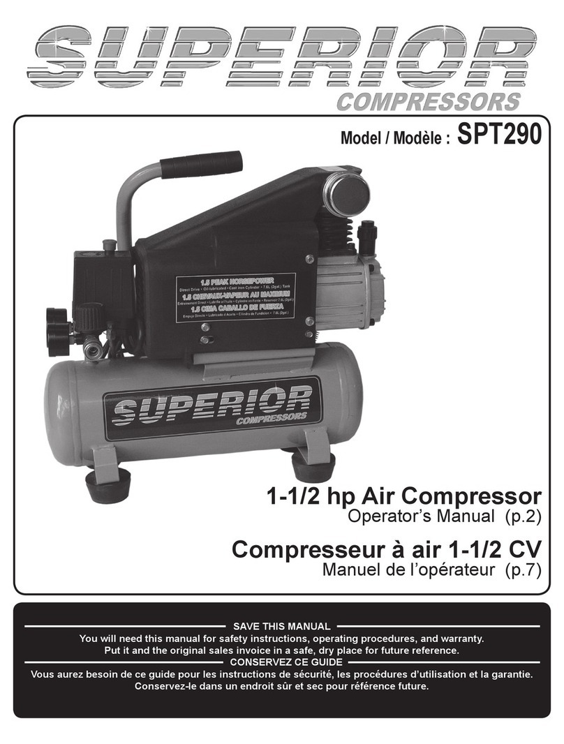 Superior SPT290 Operator's manual