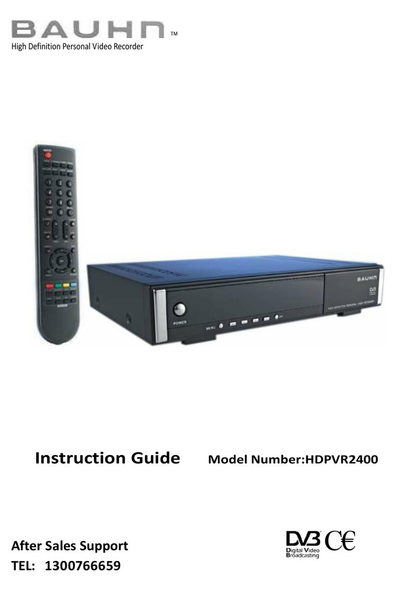 Bauhn HDPVR2400 Instruction guide