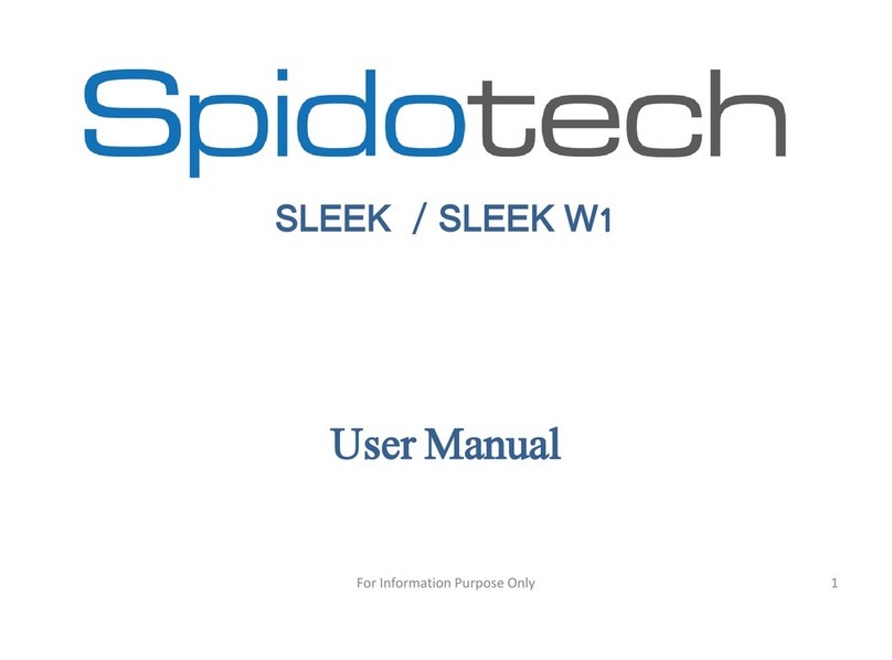 SPIDOTECH SLEEK user manual