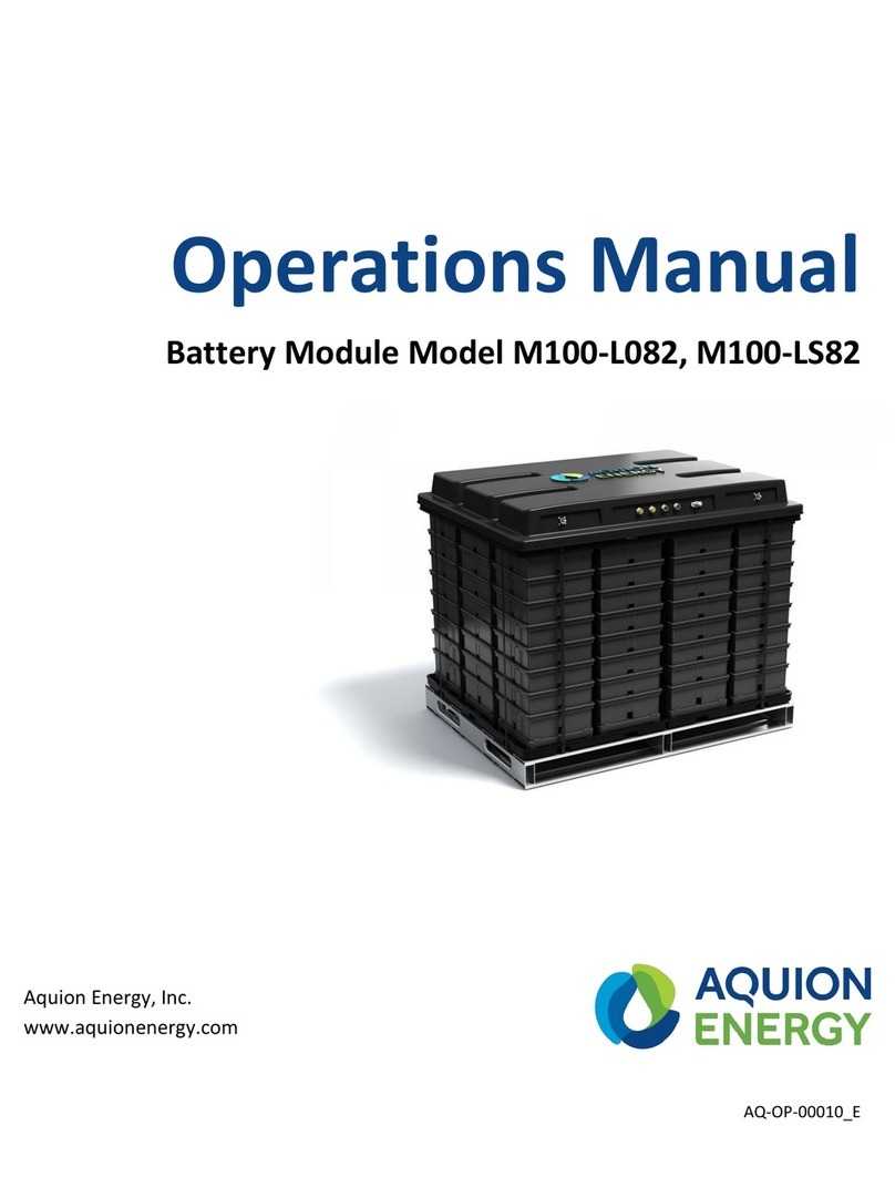 Aquion M100-L082 Operation manual