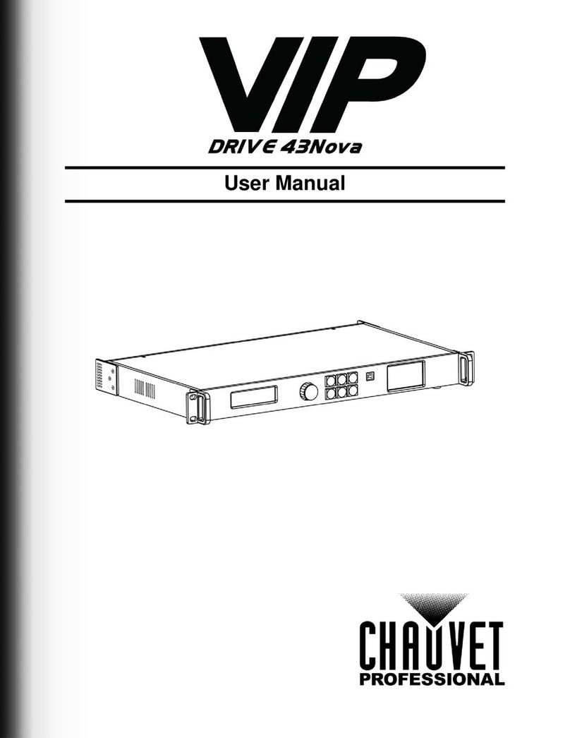 Chauvet VIP drive 43nova user manual Chauvet VIP drive 43nova user manual