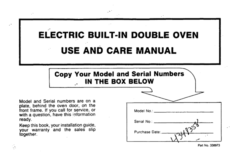 Roper B9758B0 User manual