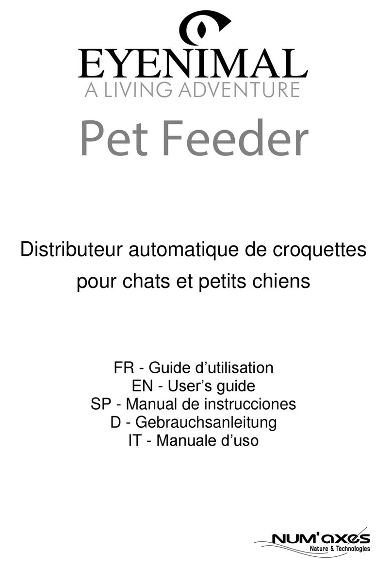 Num'axes Pet Feeder User manual