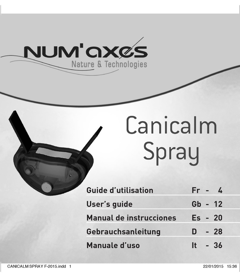 Num'axes Canicalm spray User manual