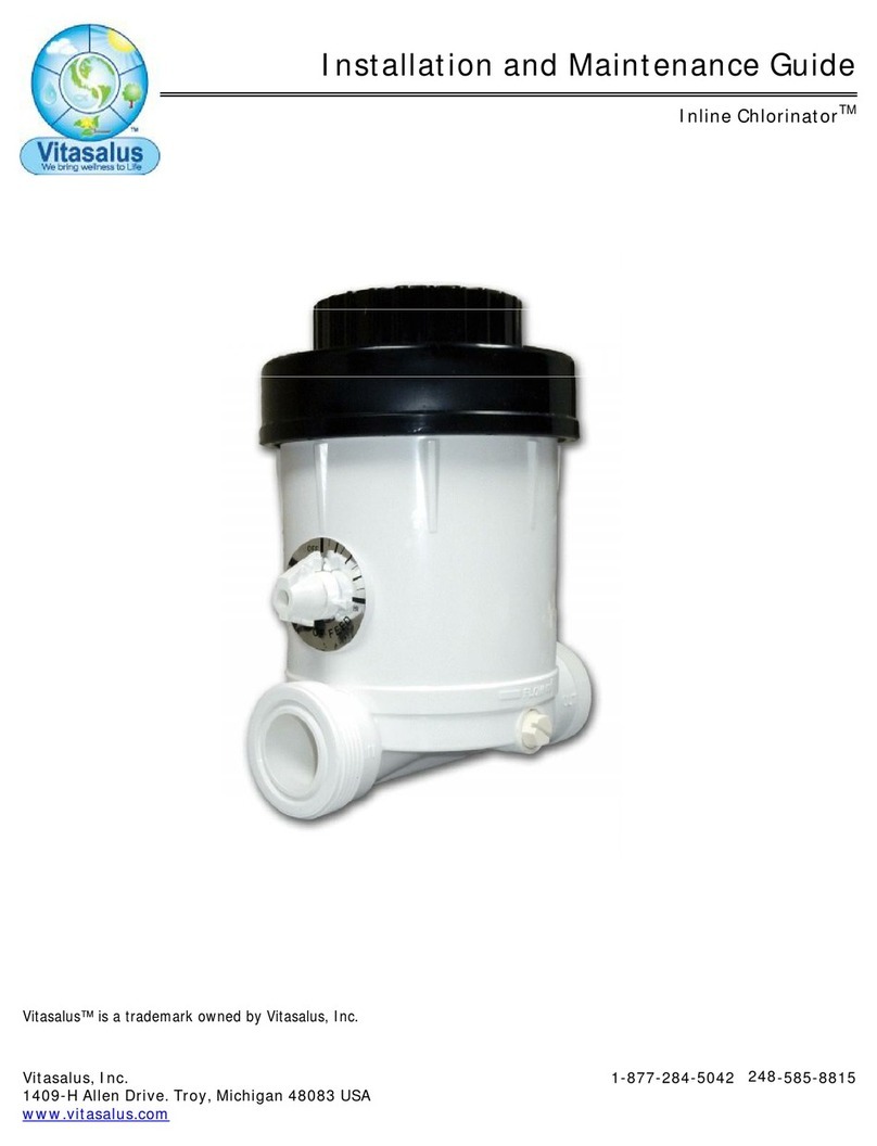 Vitasalus Inline Chlorinator Installation and maintenance guide