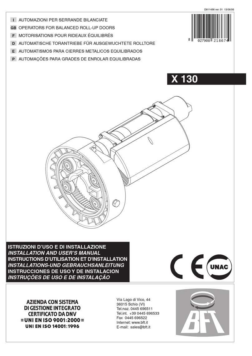 FP Elettronica X 130 Installation and user manual