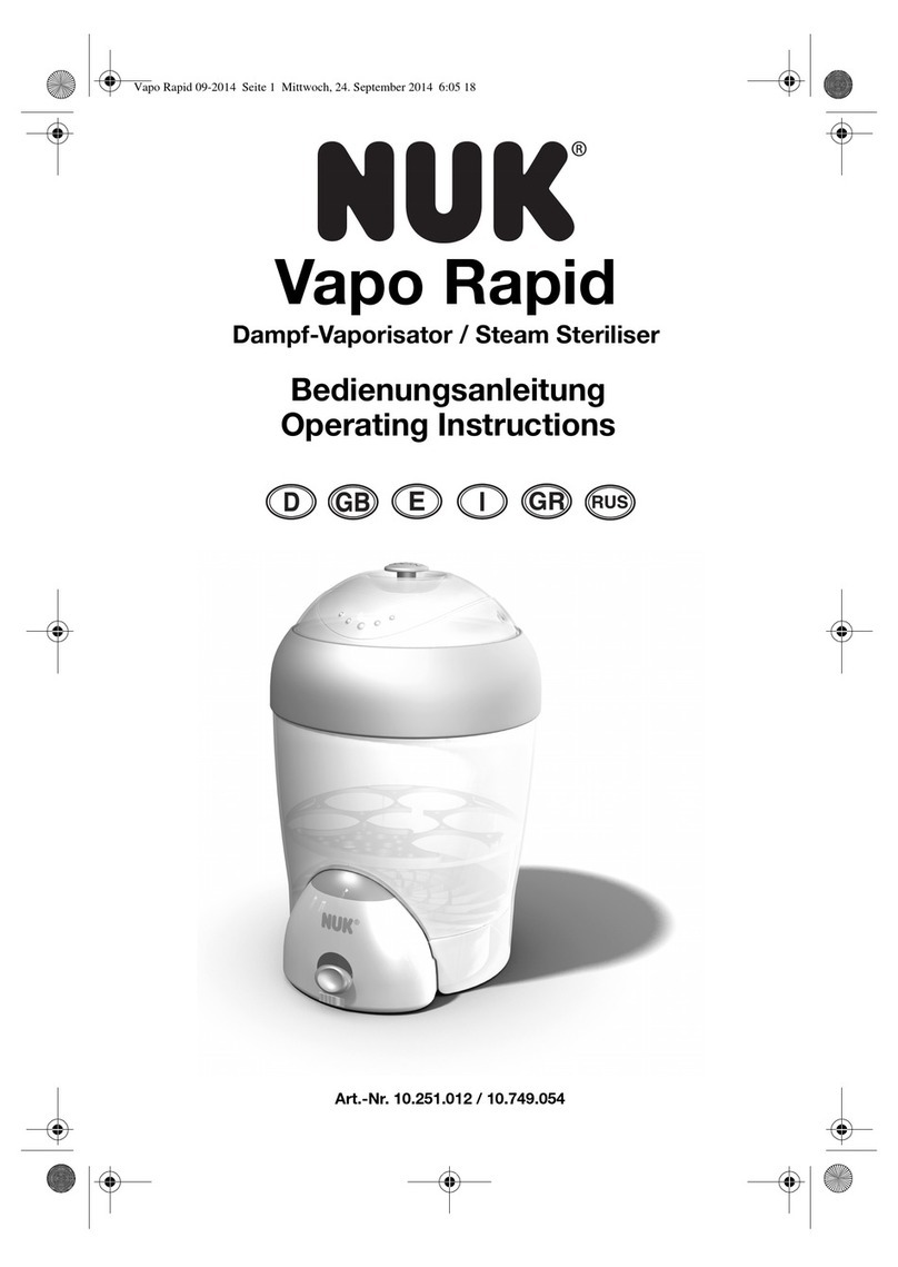 NUK VAPO RAPID operating instructions