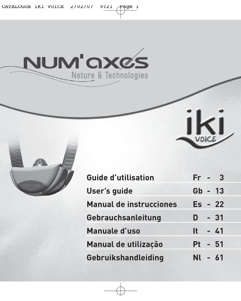 Num'axes iki Voice User manual