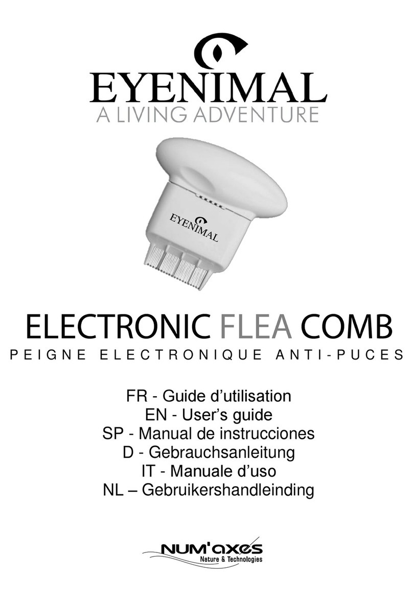Num'axes Electronic Flea Comb User manual