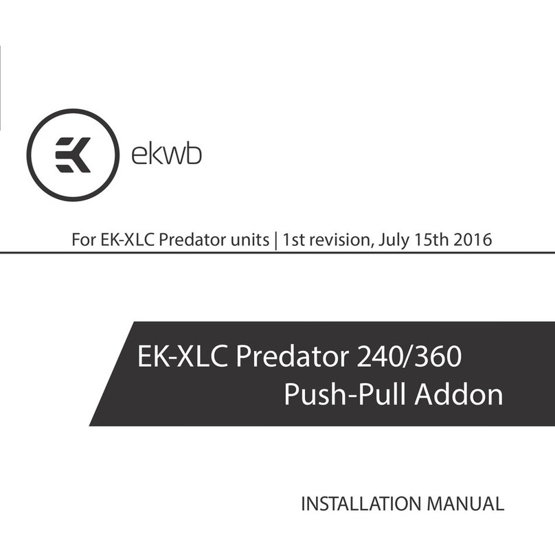 ekwb EK-XLC PREDATOR 240 installation manual