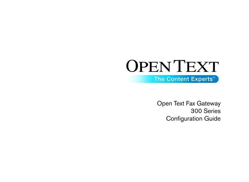 OPENTEXT 300 series User manual