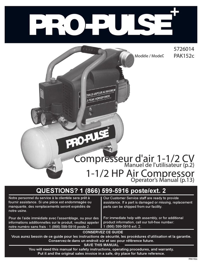 Propulse PAK152c Operator's manual