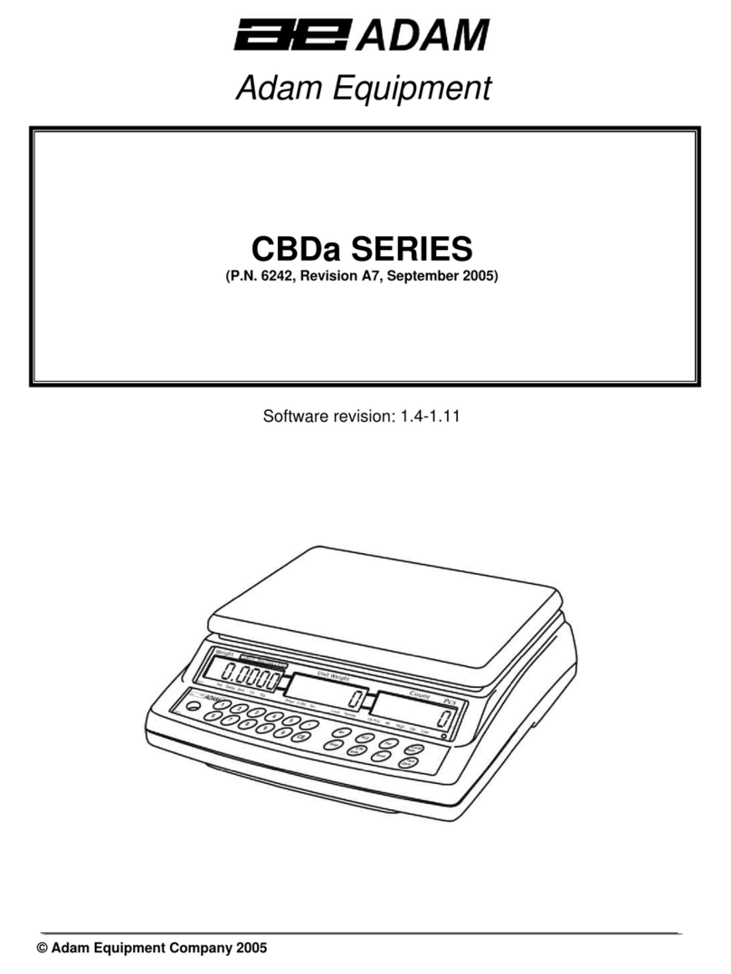Adam Equipment CBD 6a user manual