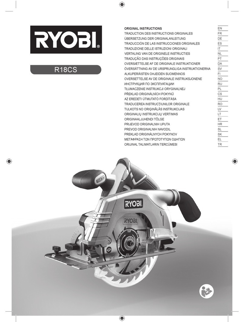 Ryobi R18CS Original instructions