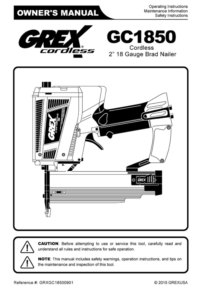 Grex GC1850 owner's manual
