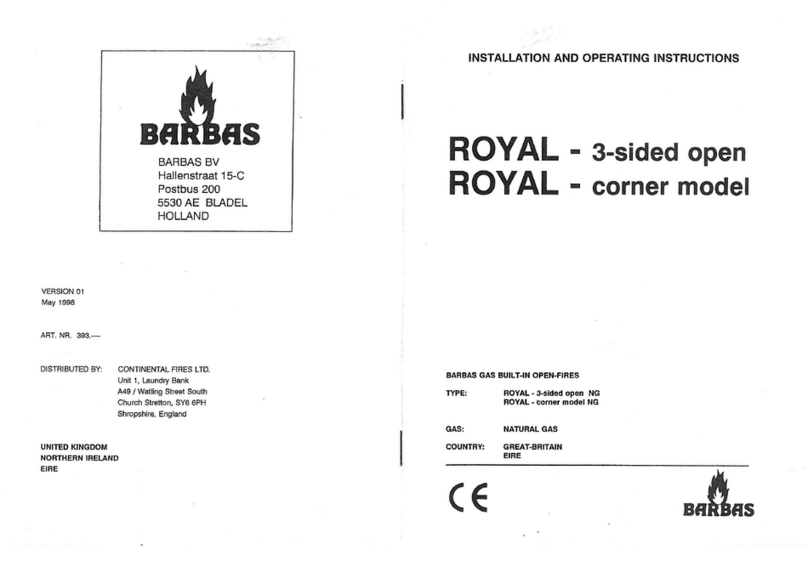 barbas ROYAL 3-SIDED OPEN User manual barbas ROYAL 3-SIDED OPEN User manual