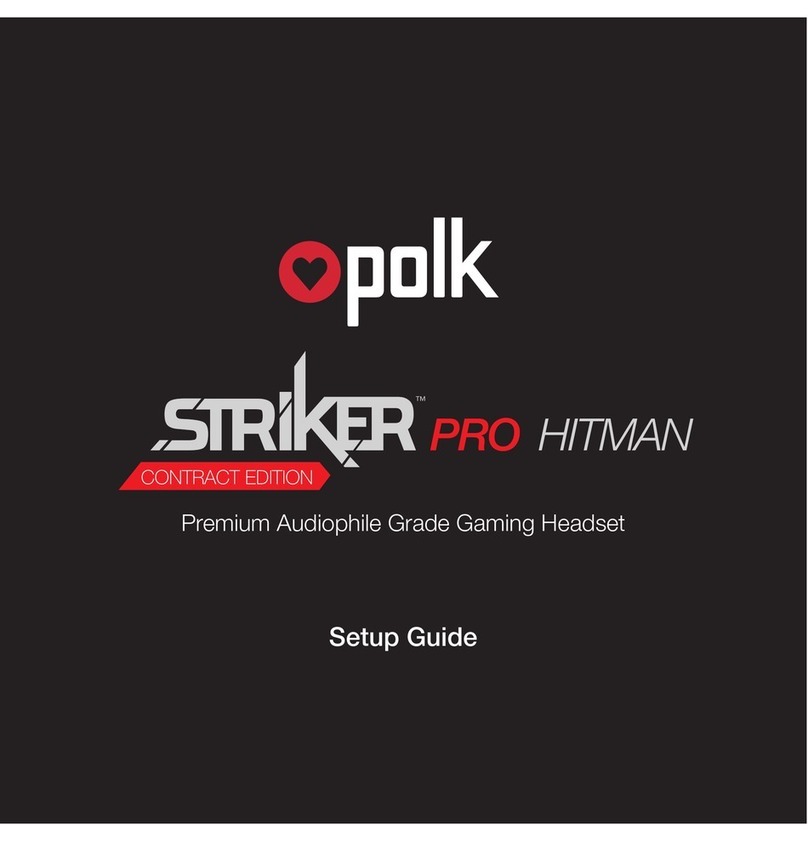Polk Audio striker pro hitman Setup guide