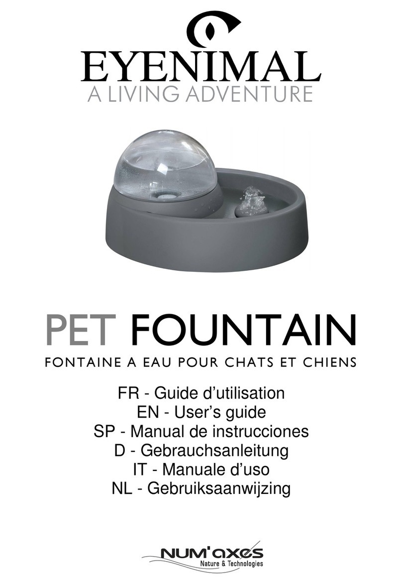 Num'axes Pet Fountain User manual