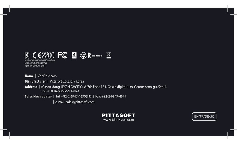 Pittasoft BLACKVUE LCD User manual