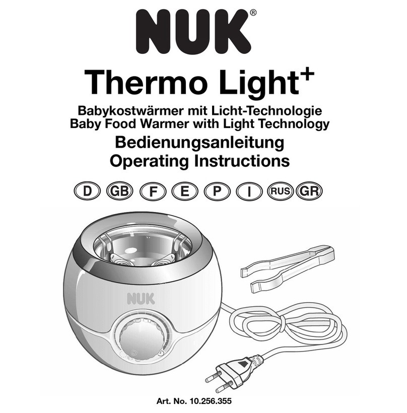 NUK Thermo Light Plus operating instructions NUK Thermo Light Plus operating instructions