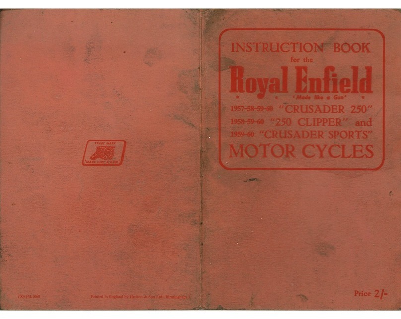 Royal Enfield CRUSADER 250 User manual