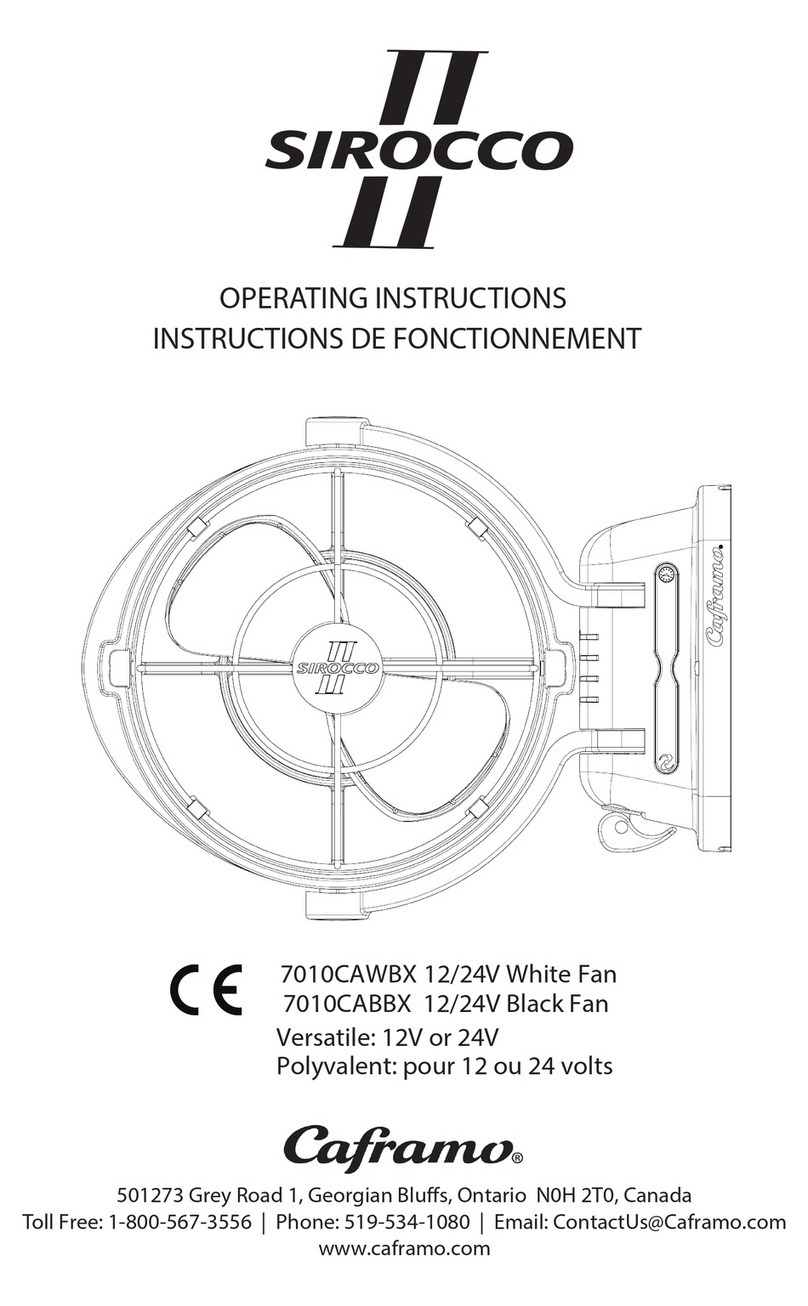 Sirocco 7010CAWBX operating instructions