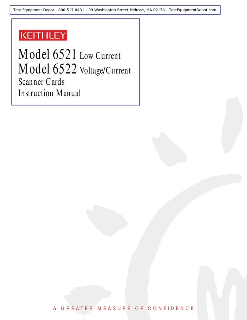 Keithley 6521 User manual