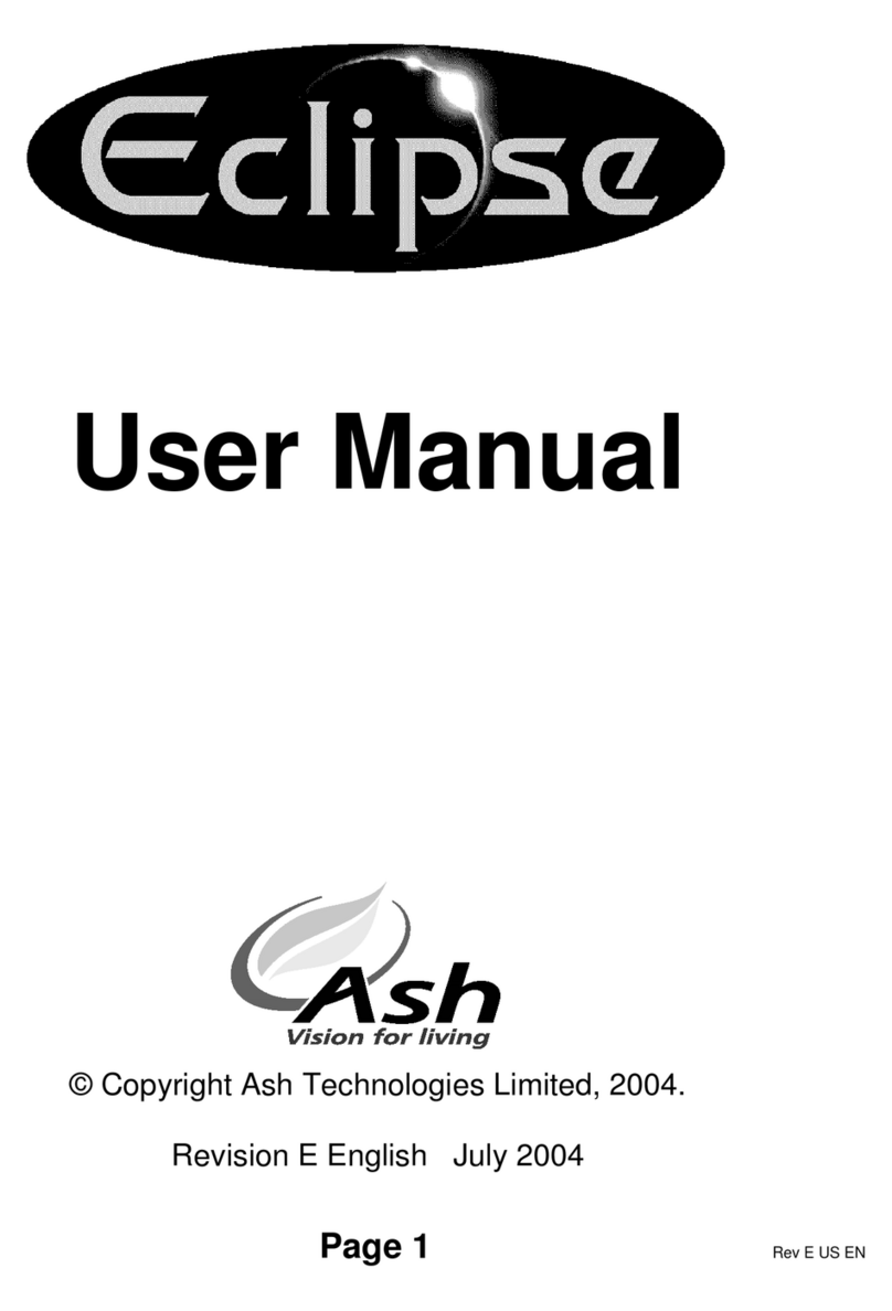 Ash Technologies Eclipse User manual