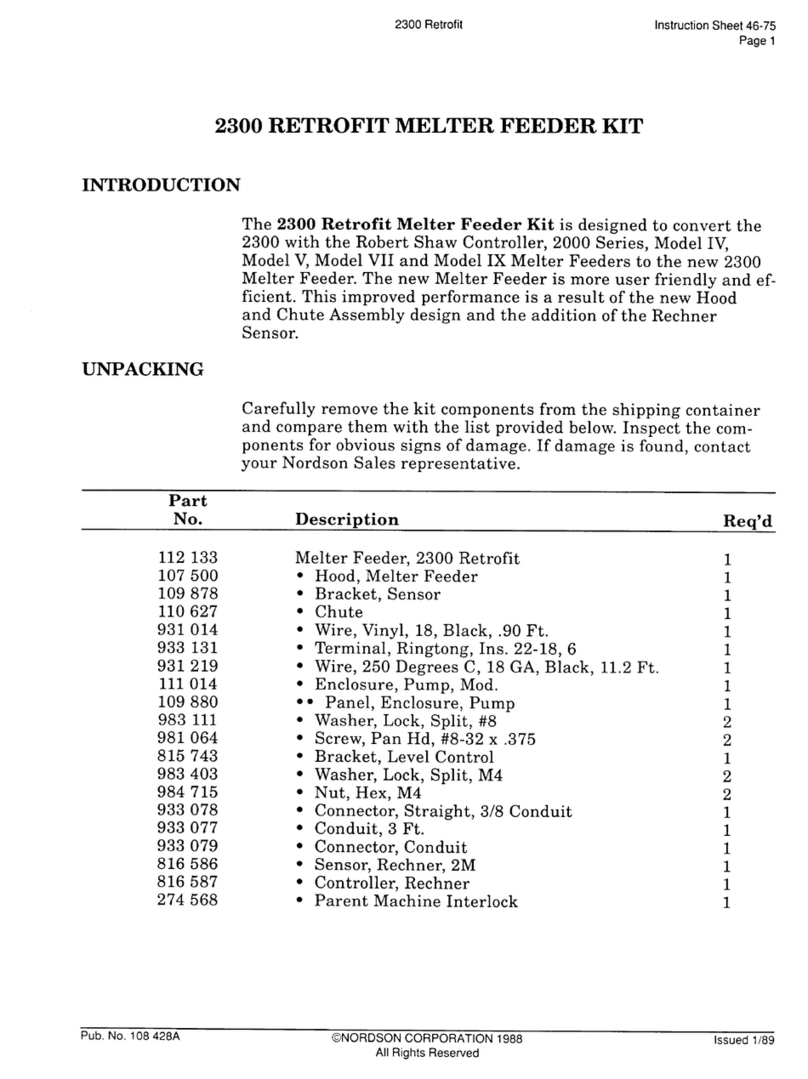 Nordson 2300 User manual