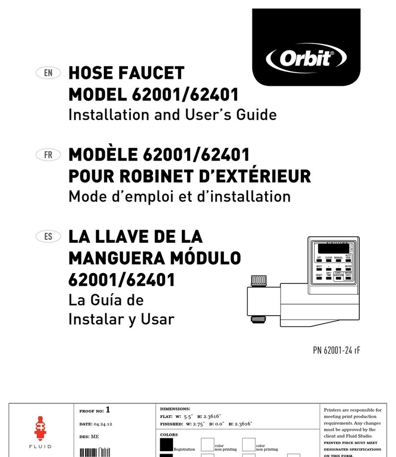 Orbit 62001 Installation and user guide Orbit 62001 Installation and user guide