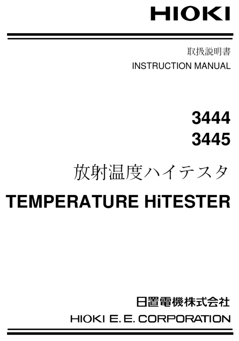 Hioki 3444 instruction manual