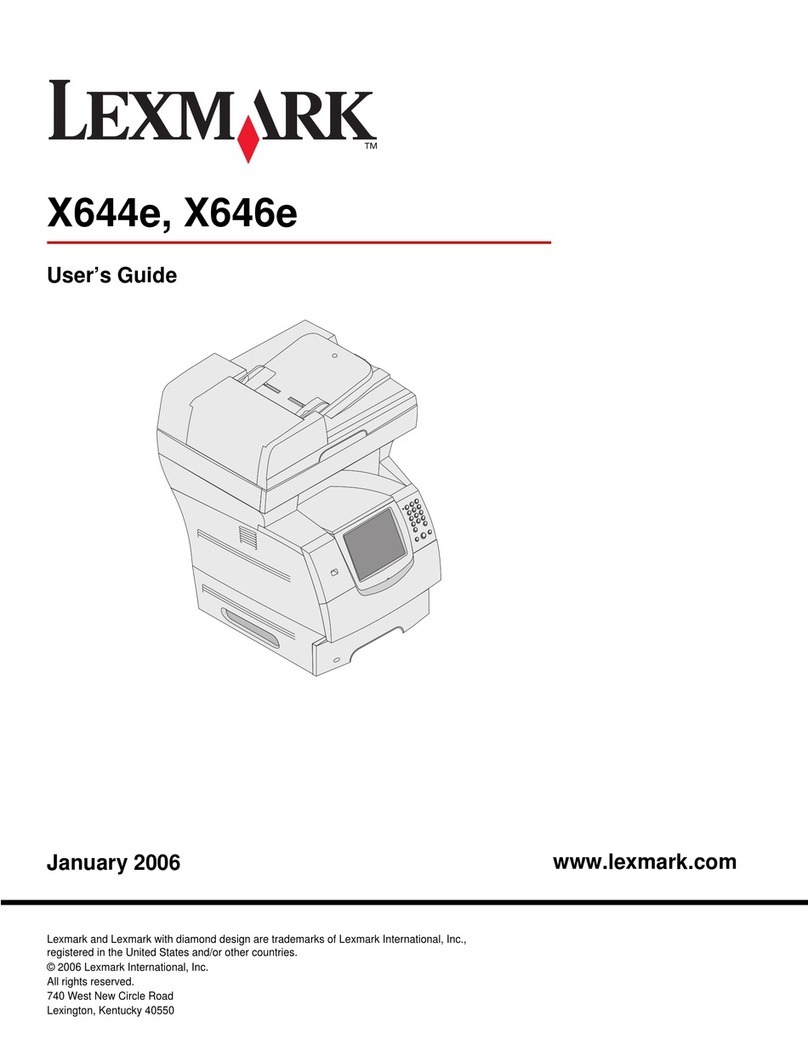 Lexmark X646e MFP User manual