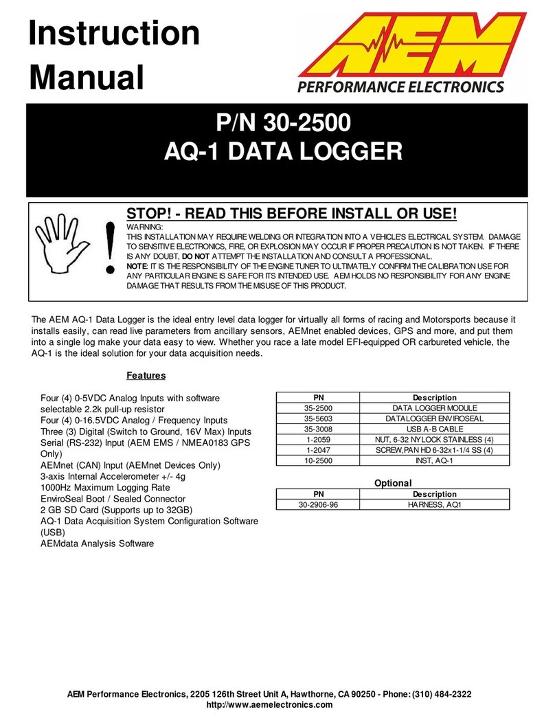AEM AQ-1 instruction manual