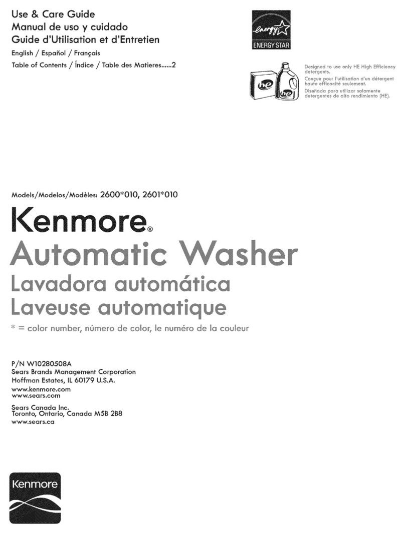 Kenmore 11026002011 User manual