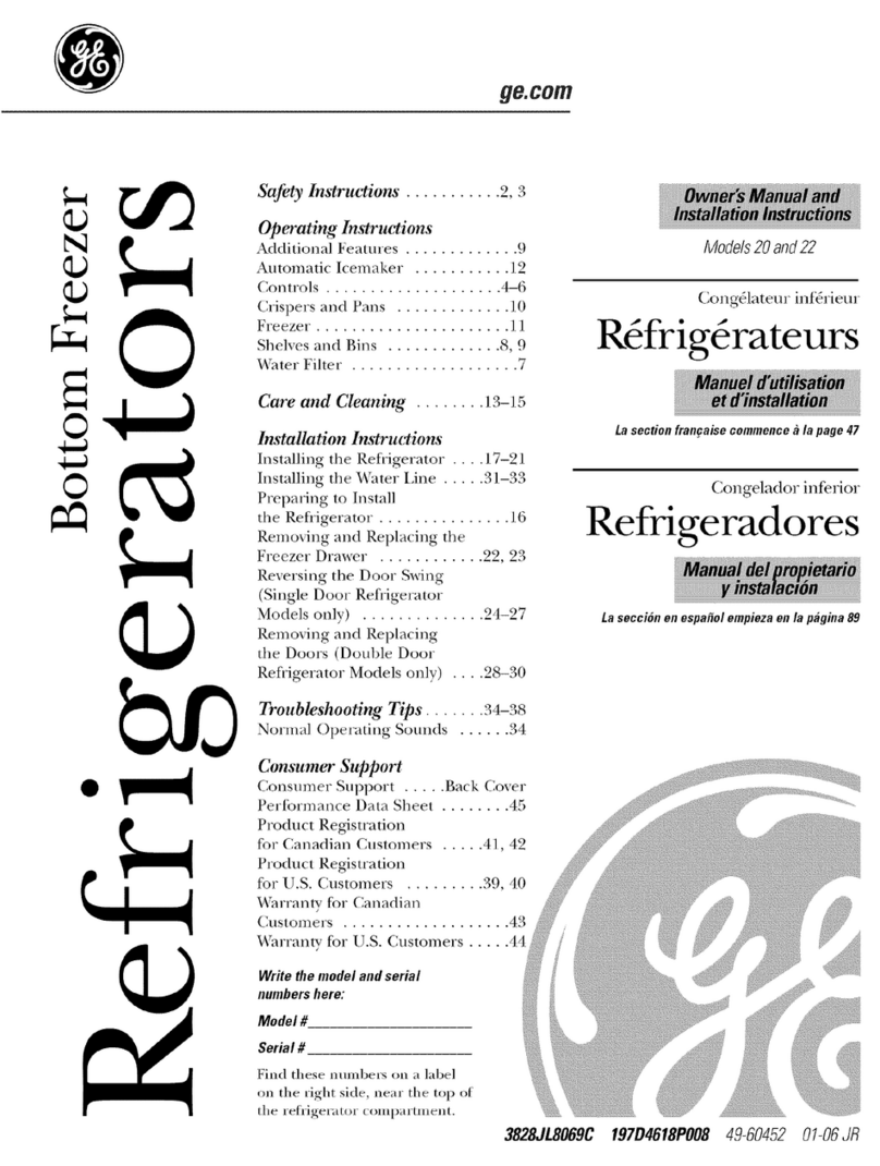 GE PFS22SISBSS User manual