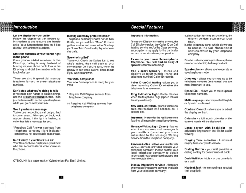 CYBIO CYBIOLINK P-I owner's manual