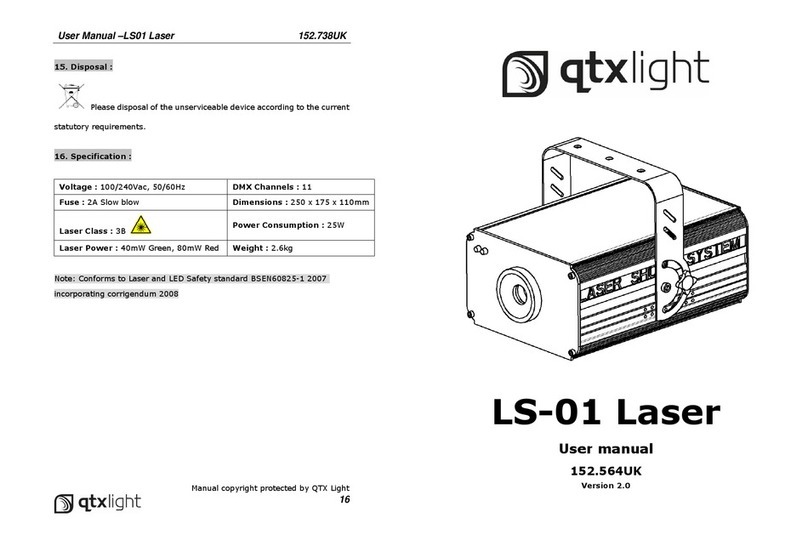 QTX Light LS-01 laser user manual