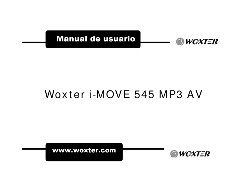 WOXTER i-MOVE 545 MP3 AV user manual