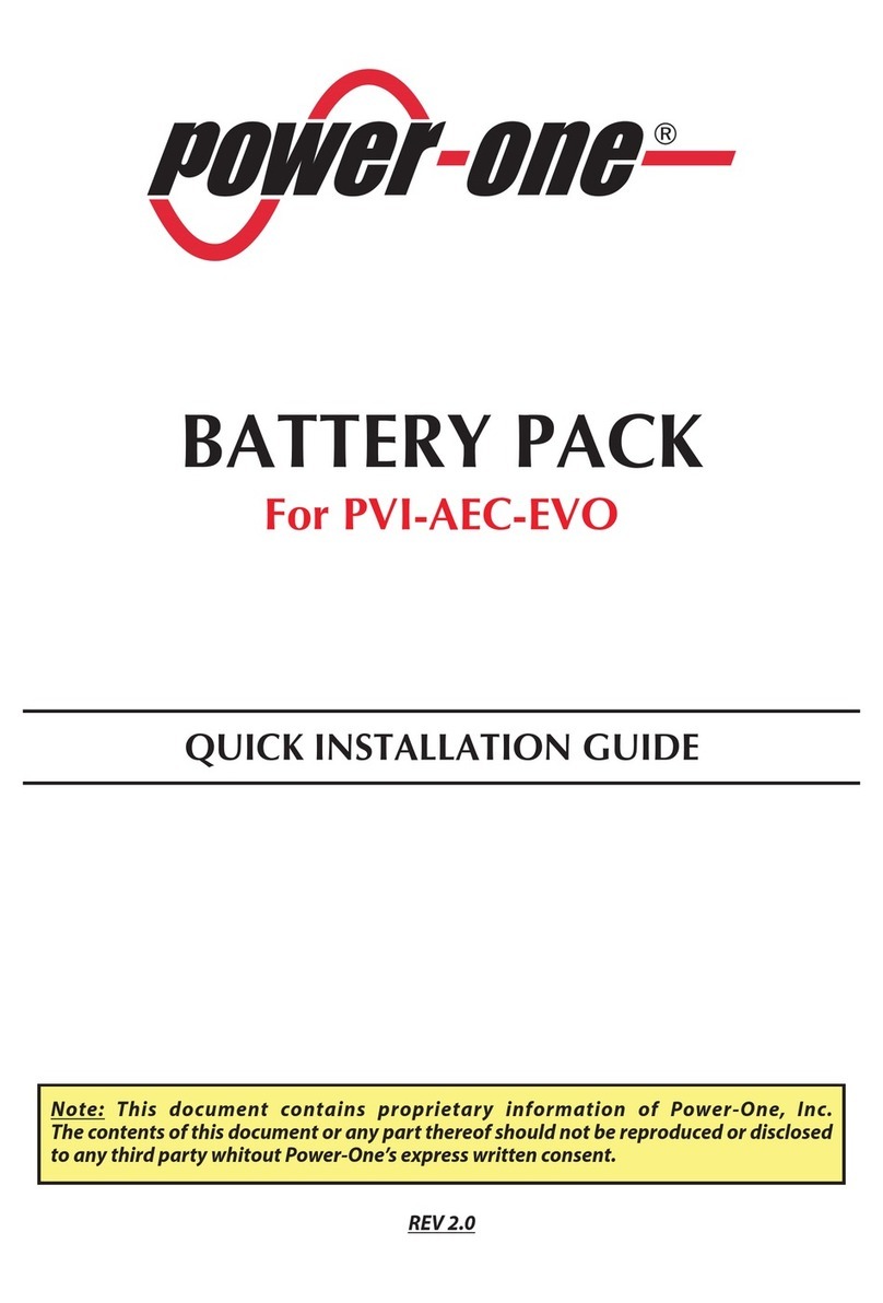 Power One PVI-AEC-EVO Quick installation guide Power One PVI-AEC-EVO Quick installation guide